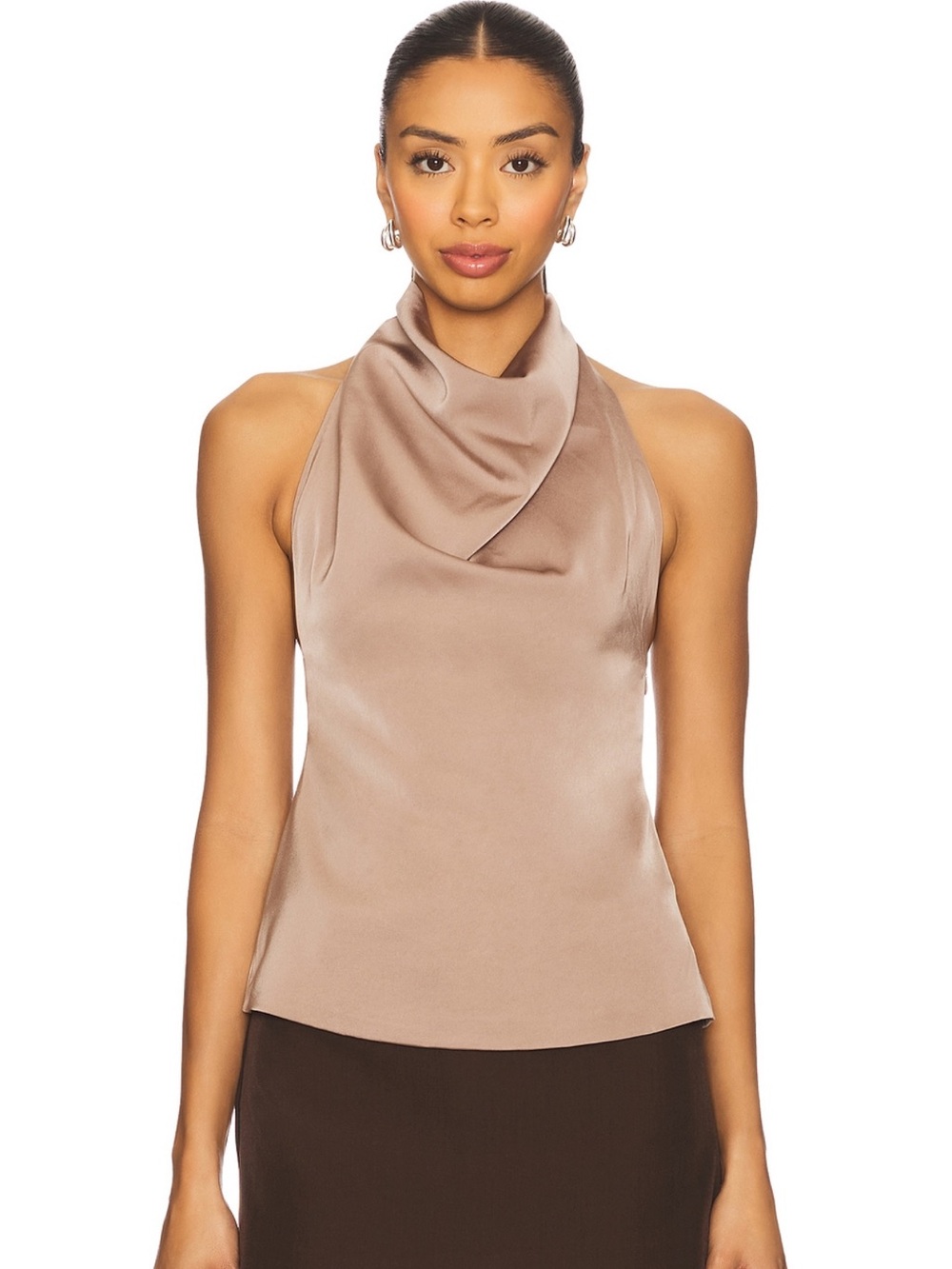 NWT - Women’s All The Ways Beth Halter Top in Mocha - size Small